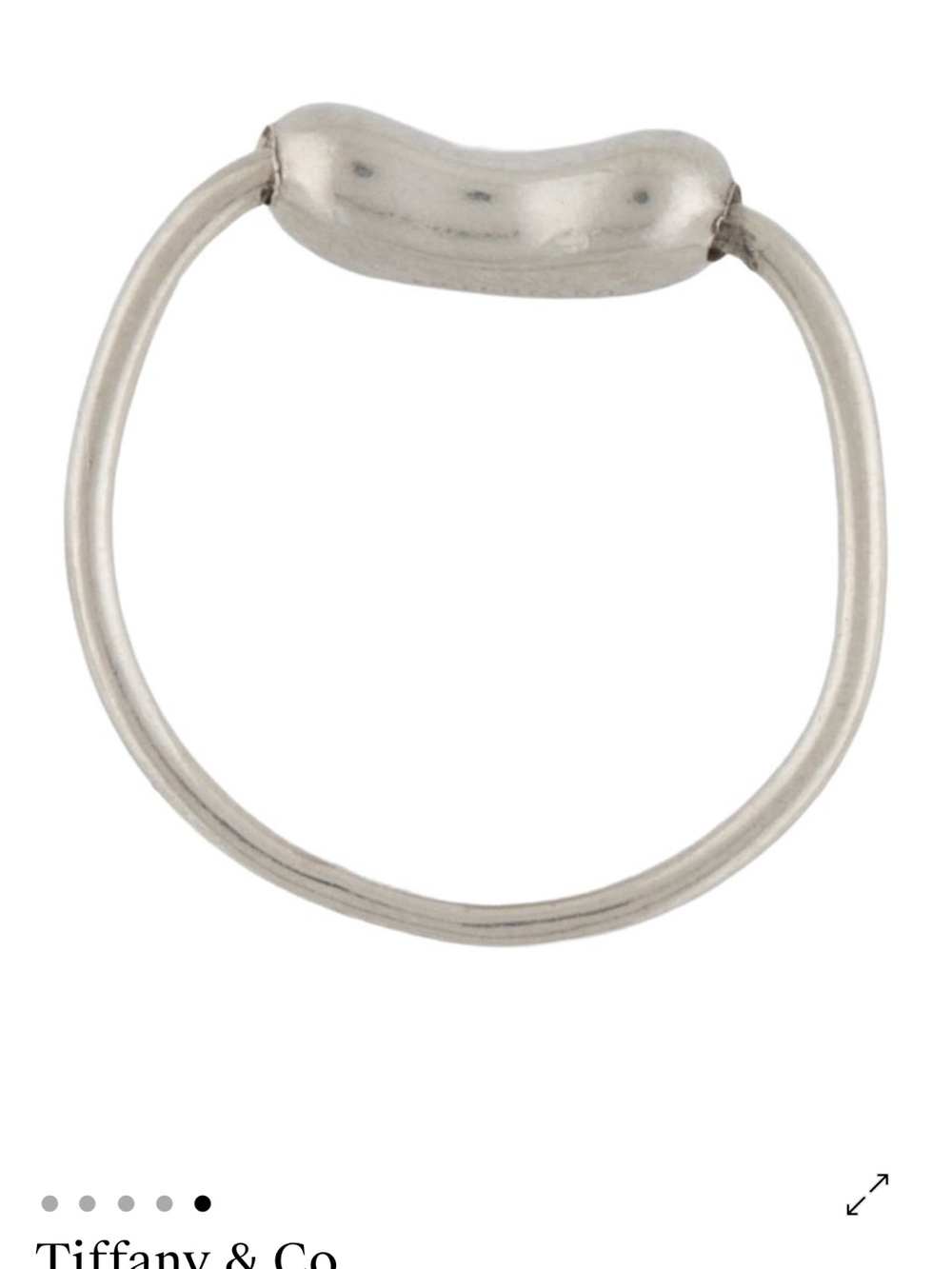 Tiffany & Co. Polished Silver Bean Wire Ring - Picture 5 of 6